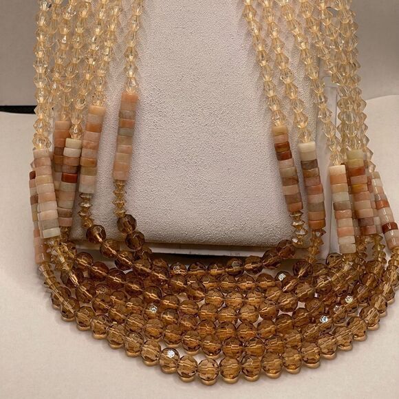 Anthropologie 7 strand necklace - Picture 5 of 10